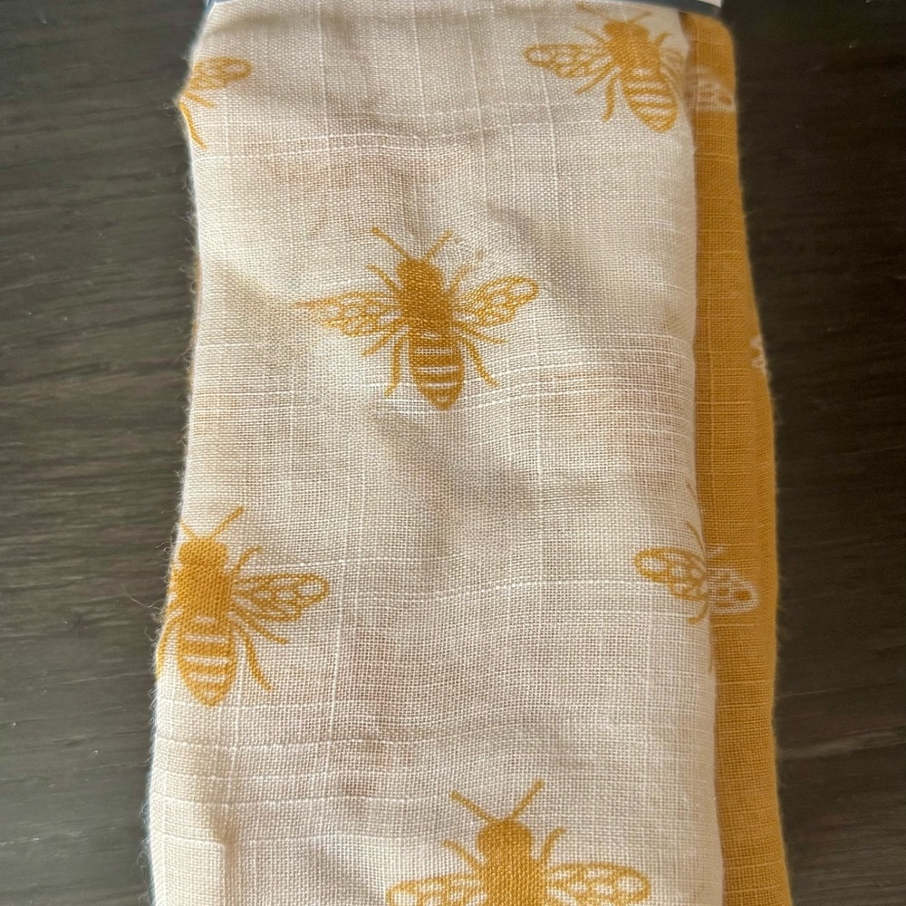Bee Print Fabric Long Scarf